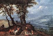 BRUEGHEL, Jan the Elder Going to the Market fdf France oil painting reproduction